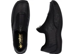 Clearance Rieker , klassische Damen-Slipper, mit Reißverschluss SCHWARZ