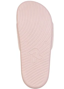 Discount Rieker , leichte Damen-Slides, mit gepolsterter Lederdecksohle ROSA