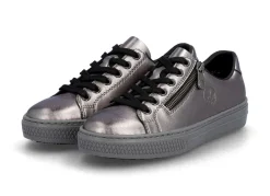 Clearance Rieker , modische Damen-Sneaker, mit Reißverschluss ALTSILBER