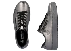 Clearance Rieker , modische Damen-Sneaker, mit Reißverschluss ALTSILBER