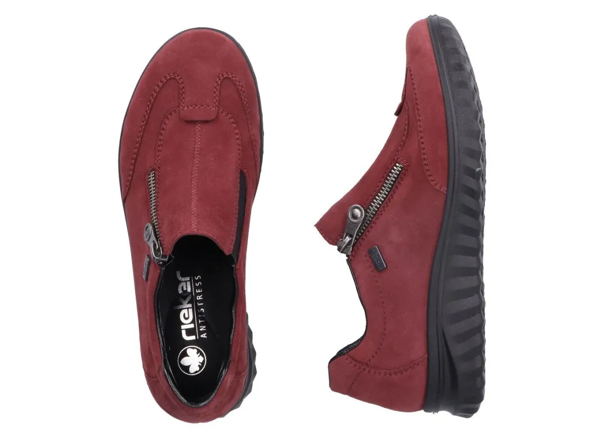 Best Rieker Slipper mit Klimamembrane ausgestattet BORDEAUX