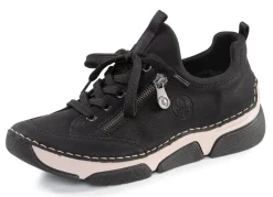 Sale Rieker Sneaker aus schattiertem Synthetik und Textil SCHWARZ