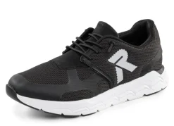 Discount Rieker Sneaker aus teilweise beschichtetem Meshmaterial SCHWARZ
