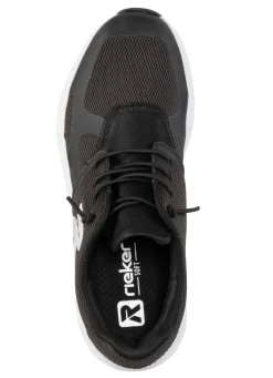 Discount Rieker Sneaker aus teilweise beschichtetem Meshmaterial SCHWARZ