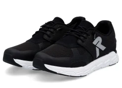 Discount Rieker Sneaker aus teilweise beschichtetem Meshmaterial SCHWARZ