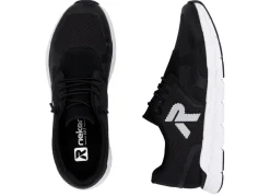 Discount Rieker Sneaker aus teilweise beschichtetem Meshmaterial SCHWARZ