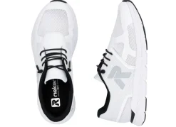 New Rieker Sneaker aus teilweise beschichtetem Meshmaterial WEISS