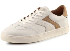 New Rieker Sneaker aus weichem Nappaleder WEISS-CAMEL