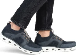 Discount Rieker Sneaker mit elastischer Zierschnürung DUNKELBLAU