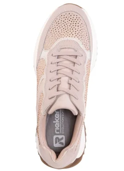 Sale Rieker Sneaker mit Glitzersteinchen PUDERROSÉ-WEISS