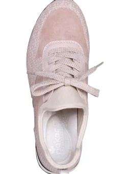Outlet Rieker Sneaker mit Zierschnürung PUDERROSÉ
