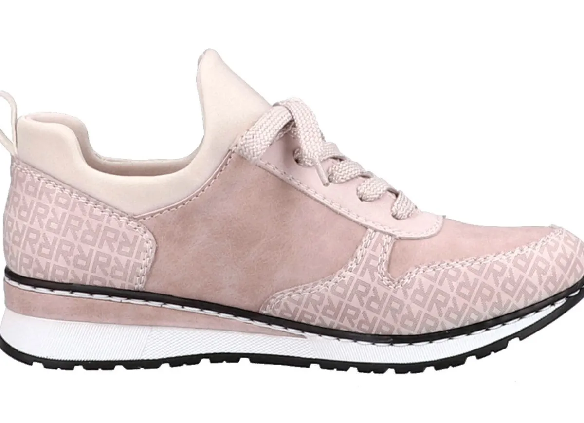 Outlet Rieker Sneaker mit Zierschnürung PUDERROSÉ