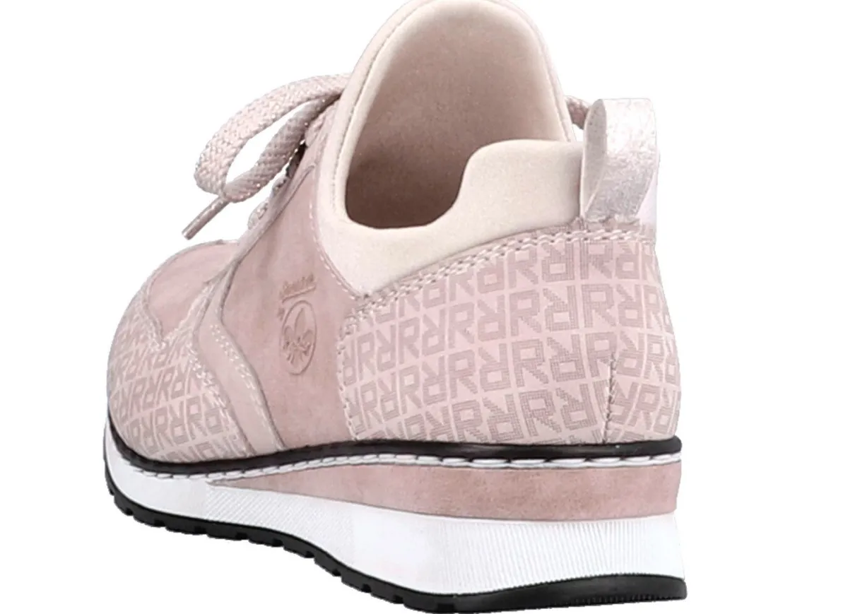 Outlet Rieker Sneaker mit Zierschnürung PUDERROSÉ
