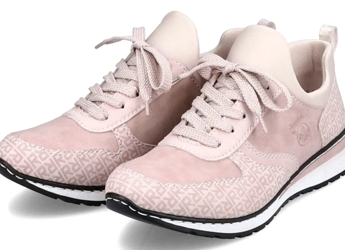 Outlet Rieker Sneaker mit Zierschnürung PUDERROSÉ