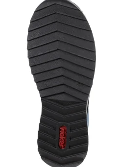 Discount Rieker , sportive Damen-Boots, Winterschuhe, mit Reißverschluss JEANSBLAU