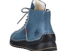 Discount Rieker , sportive Damen-Boots, Winterschuhe, mit Reißverschluss JEANSBLAU