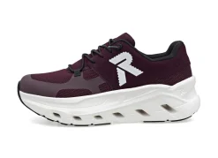 Rieker , sportive Damen-Sneaker, Weite G, mit herausnehmbarem Fußbett WEINROT