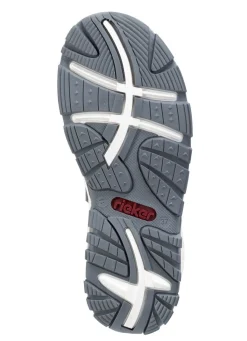 Clearance Rieker , sportliche Damen-Sandalen, mit zwei Klettspangen ROT