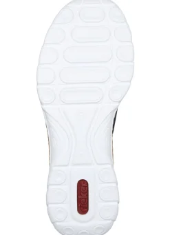 Outlet Rieker , sportliche Damen-Sneaker, mit MemoSoft Decksohle DUNKELBLAU