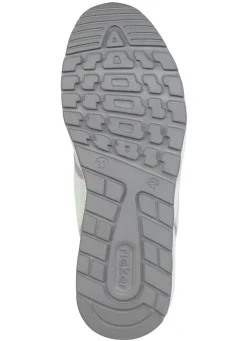 Rieker , sportliche Damen-Sneaker, mit herausnehmbarem Fußbett GRÜN-BEIGE-VIOLETT