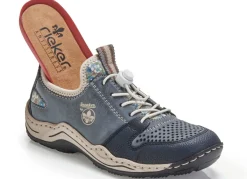 New Rieker , sportliche Damen-Sneaker, mit herausnehmbarem Fußbett JEANS-BEIGE