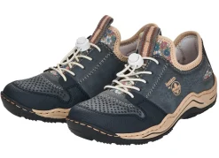 New Rieker , sportliche Damen-Sneaker, mit herausnehmbarem Fußbett JEANS-BEIGE