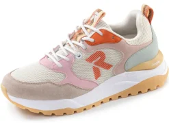 Sale Rieker , sportliche Damen-Sneaker, mit herausnehmbarem Fußbett CREME-MULTICOLOR