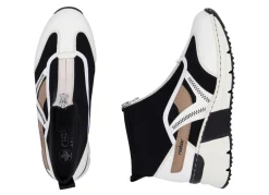Clearance Rieker , stylische Damen-Boots, Weite G, mit herausnehmbarem Fußbett CREME-SCHWARZ-BRAUN
