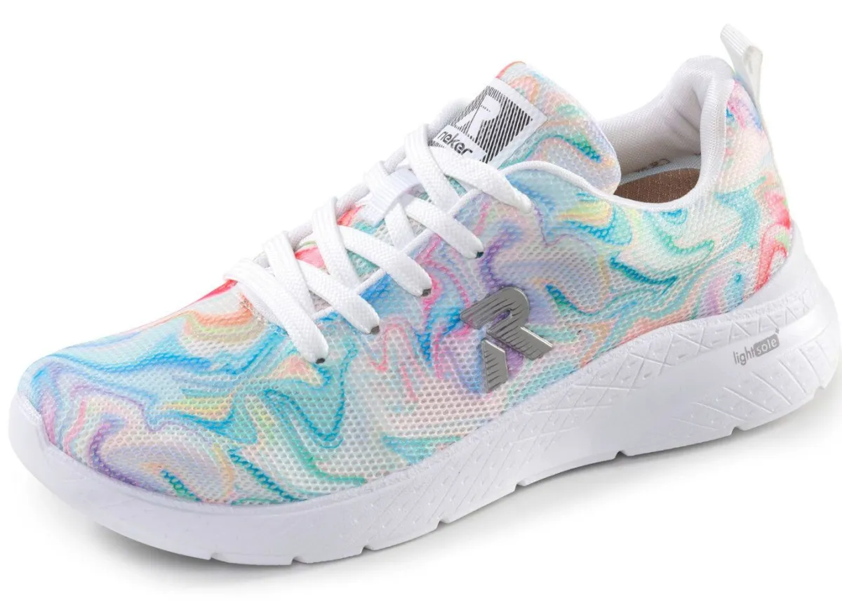 Sale Rieker , stylische Damen-Sneaker, mit herausnehmbarem Fußbett MULTICOLOR