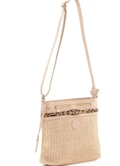 Rieker , Tasche, Damen, mit verstellbarem Umhängeriemen BEIGE-LEO