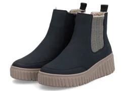 Sale Rieker , trendige Damen-Boots, Winterschuhe, mit herausnehmbarem Fußbett DUNKELBLAU