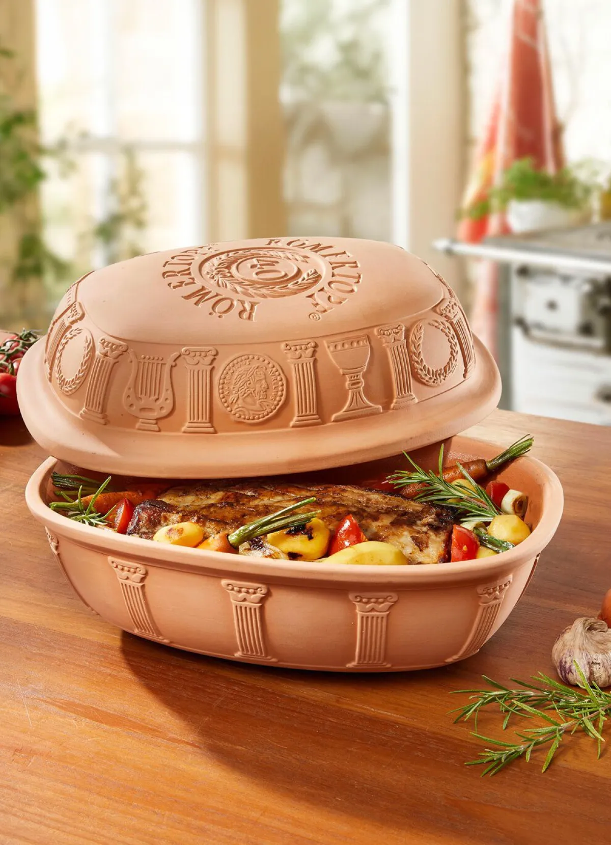 Online BADER Römertopf für die gesundheitsbewusste Küche TERRACOTTA