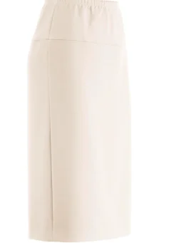 New KLAUS MODELLE MADE IN GERMANY Rock in gerader Schnittführung BEIGE