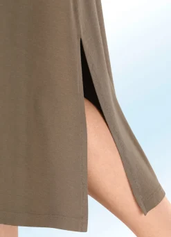 Online KLAUS MODELLE MADE IN GERMANY Rock in interessanter Wickeloptik KHAKI