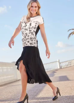 Online laurakent Rock mit asymmetrischem Saumabschluss SCHWARZ