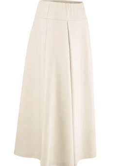 Hot KLAUS MODELLE MADE IN GERMANY Rock mit gelegten Falten BEIGE