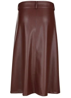 Outlet BADER Rock aus softem Nappaleder-Imitat ROTBRAUN