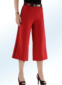 New BADER Rockhose mit angesagter Kontrastpaspel ROT-SCHWARZ
