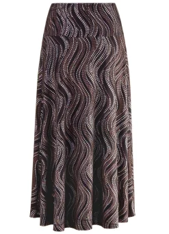Online BADER Rock mit edel schimmerndem Glanzdruck SCHWARZ-BRAUN-MULTICOLOR