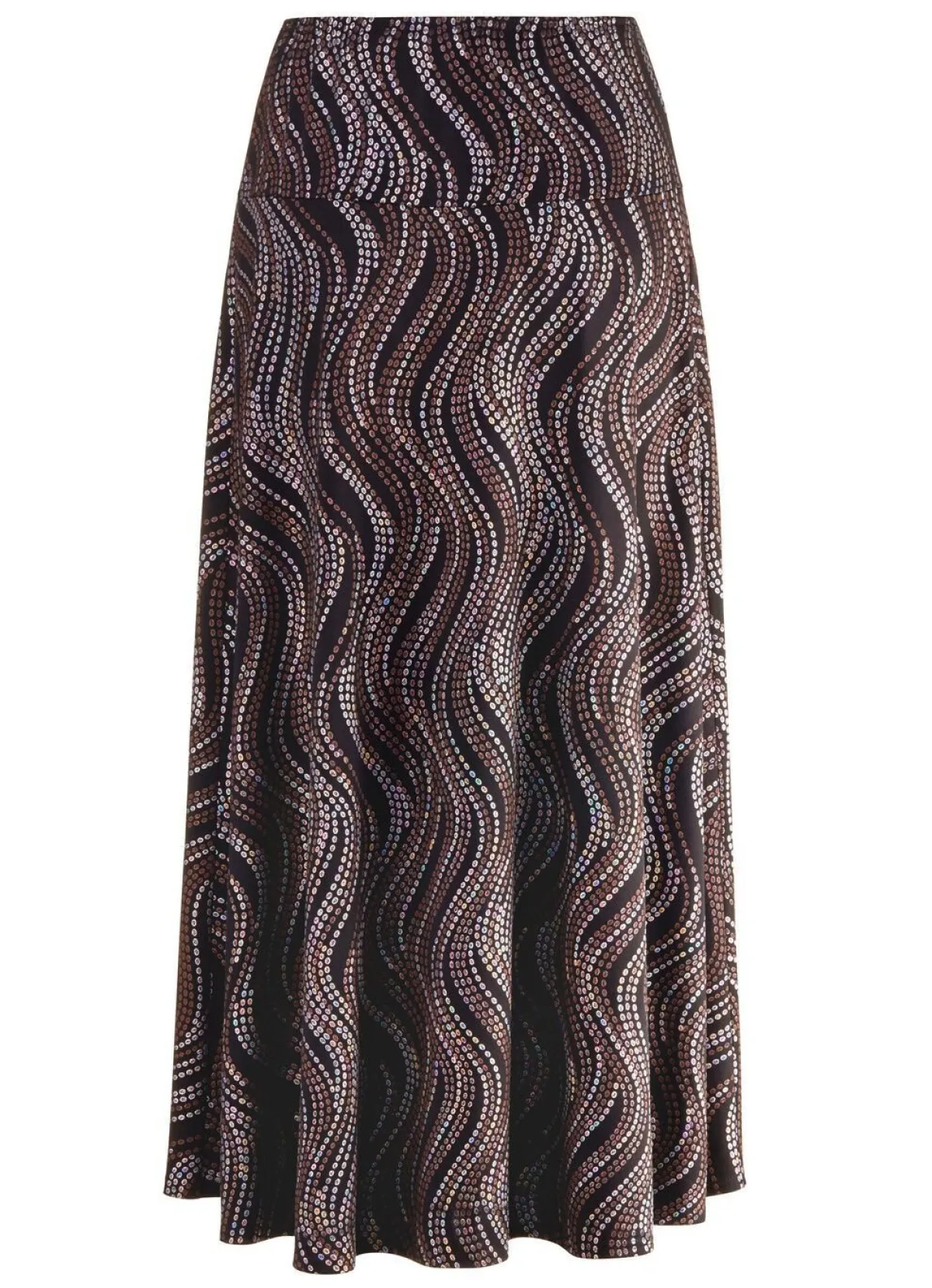 Online BADER Rock mit edel schimmerndem Glanzdruck SCHWARZ-BRAUN-MULTICOLOR