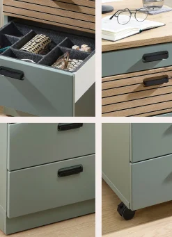 New BADER Rollcontainer schilfgrün-artisan