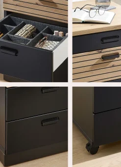 Sale BADER Rollcontainer schwarz-artisan