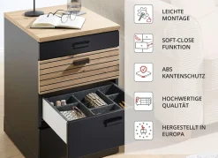 Sale BADER Rollcontainer schwarz-artisan