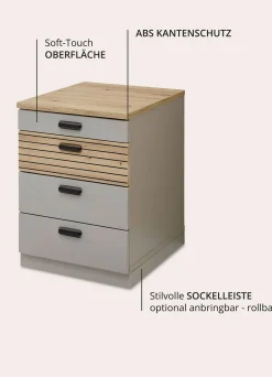 Outlet BADER Rollcontainer basalt-artisan
