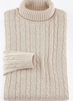 Sale BADER Rollkragenpullover in 5 Farben BEIGE