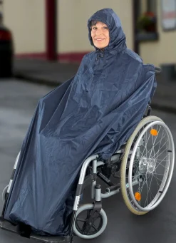 New BADER Rollstuhl-Regencape BLAU