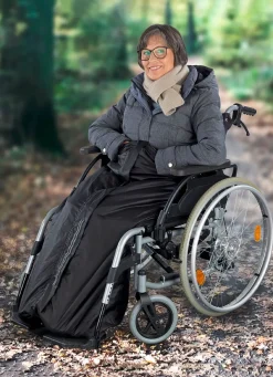 Online BADER Rollstuhl-Wärmesack hält trocken und warm bei Schmuddelwetter SCHWARZ