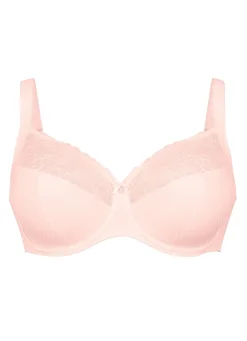 Discount ROSA FAIA Bügel-BH mit elastischer Spitze ZARTAPRICOT-ECRU
