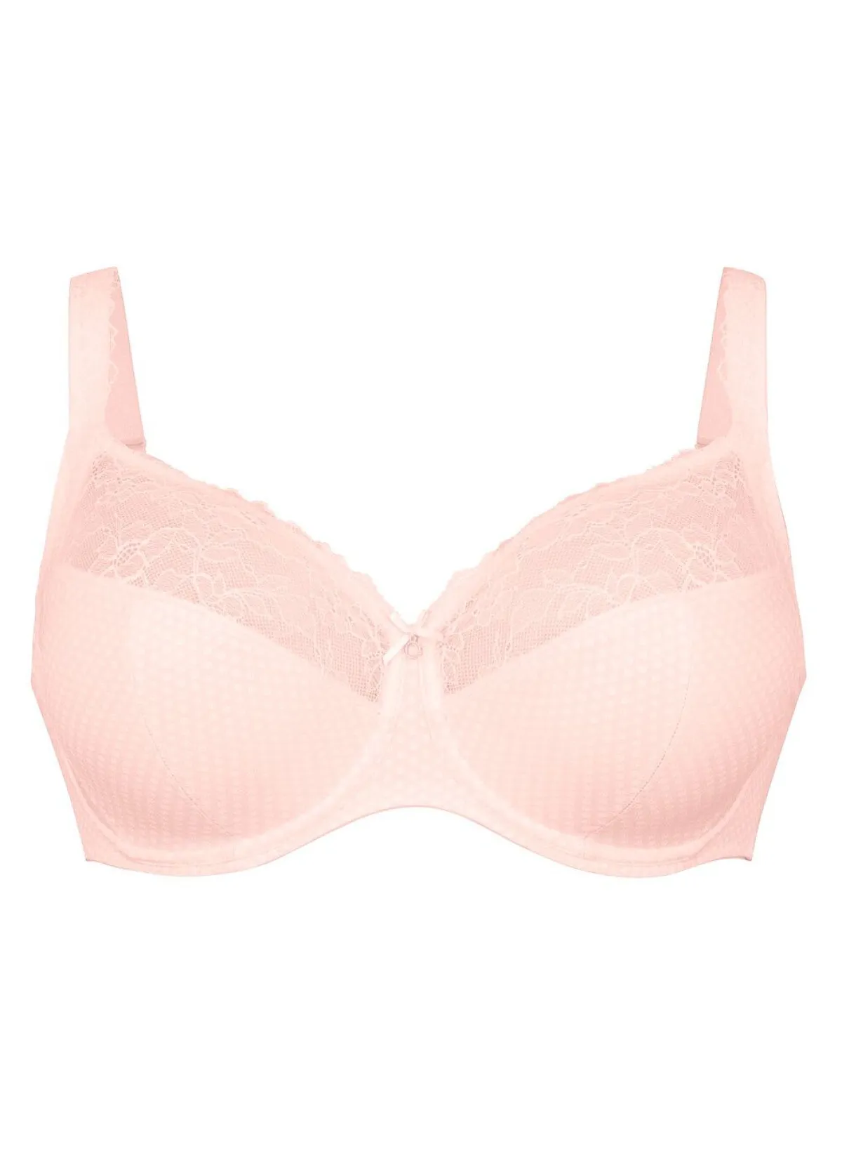 Discount ROSA FAIA Bügel-BH mit elastischer Spitze ZARTAPRICOT-ECRU