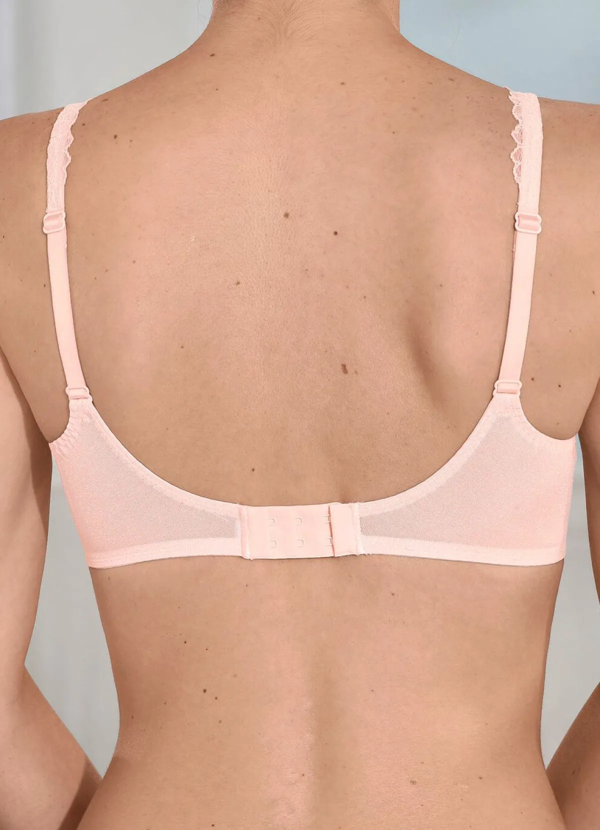 Discount ROSA FAIA Bügel-BH mit elastischer Spitze ZARTAPRICOT-ECRU